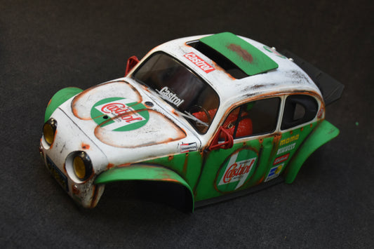 Tamiya Sand Scorcher 1/10 Custom Painted Body – Finished with Driver Figure (CASBUG)