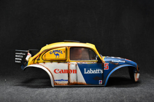 Tamiya Sand Scorcher 1/10 Custom Painted Body – Finished with Driver Figure (BUGANON)