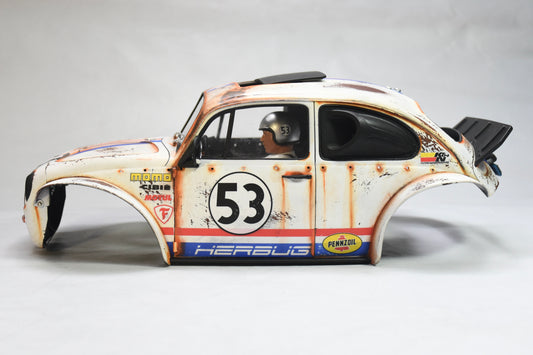 Tamiya Sand Scorcher 1/10 Custom Painted Body – Finished with Driver Figure (HERBUG) - (Minor Sticker Imperfection) - BOLIM RC CUSTOMS