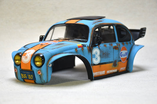Tamiya Sand Scorcher 1/10 Custom Painted Body – Finished with Driver Figure (BUGULF) - BOLIM RC CUSTOMS