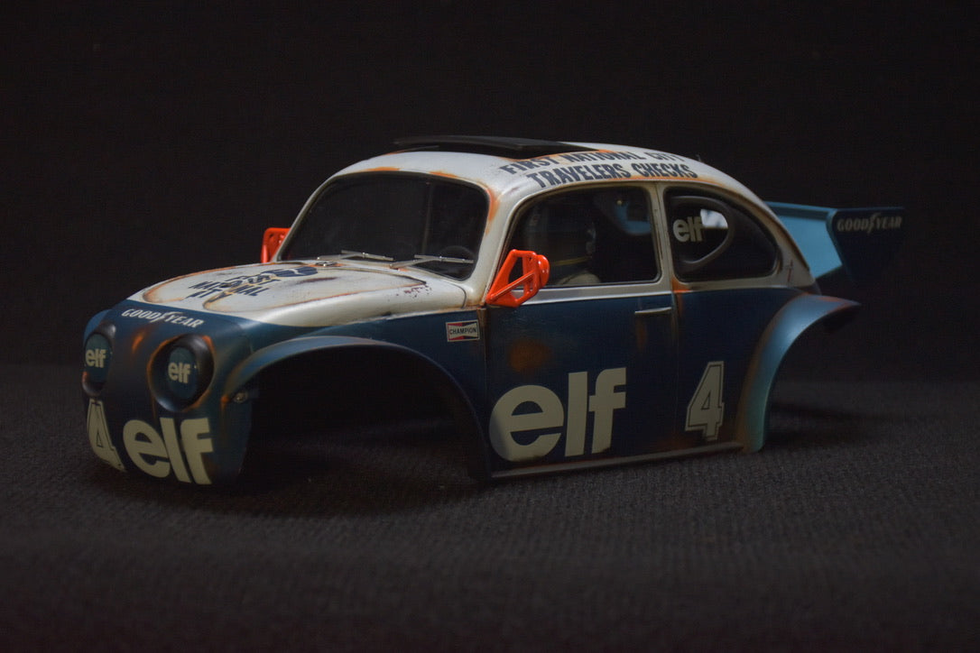 Tamiya Sand Scorcher 1/10 Custom Painted Body – Finished with Driver Figure (Tyrrell p34 tribute)