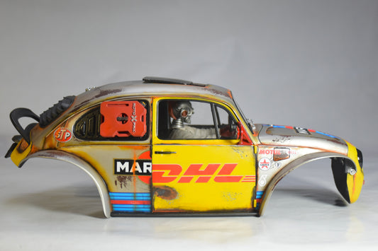 Tamiya Sand Scorcher 1/10 Custom Painted Body – Finished with Driver Figure (DESOLATE)