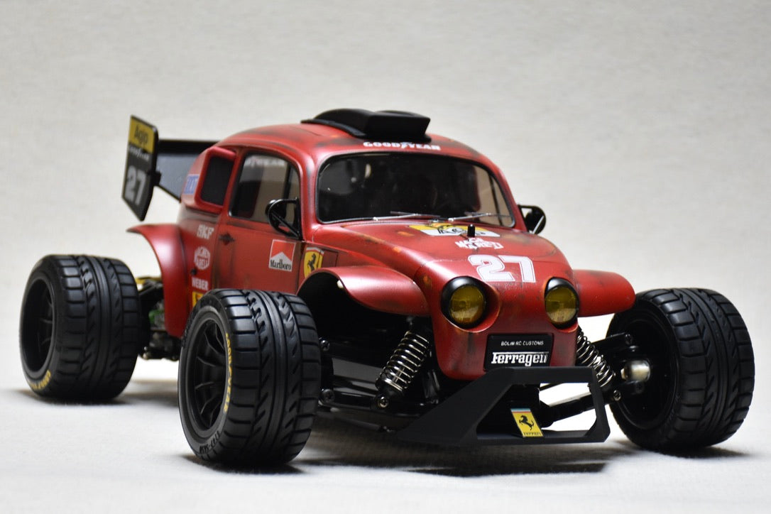 FERRAGEN - Custom-Built Tamiya Blitzer Beetle – Ferrari 643 theme - 1/10 RC Buggy