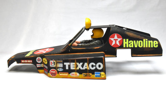 Tamiya BUGGY CHAMP 1/10 Custom Painted Body (TEXACO) – Finished with Driver Figure - BOLIM RC CUSTOMS