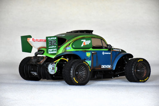WAGUP - Custom-Built Tamiya Blitzer Beetle – 1/10 RC Buggy (7UP LIVERY)