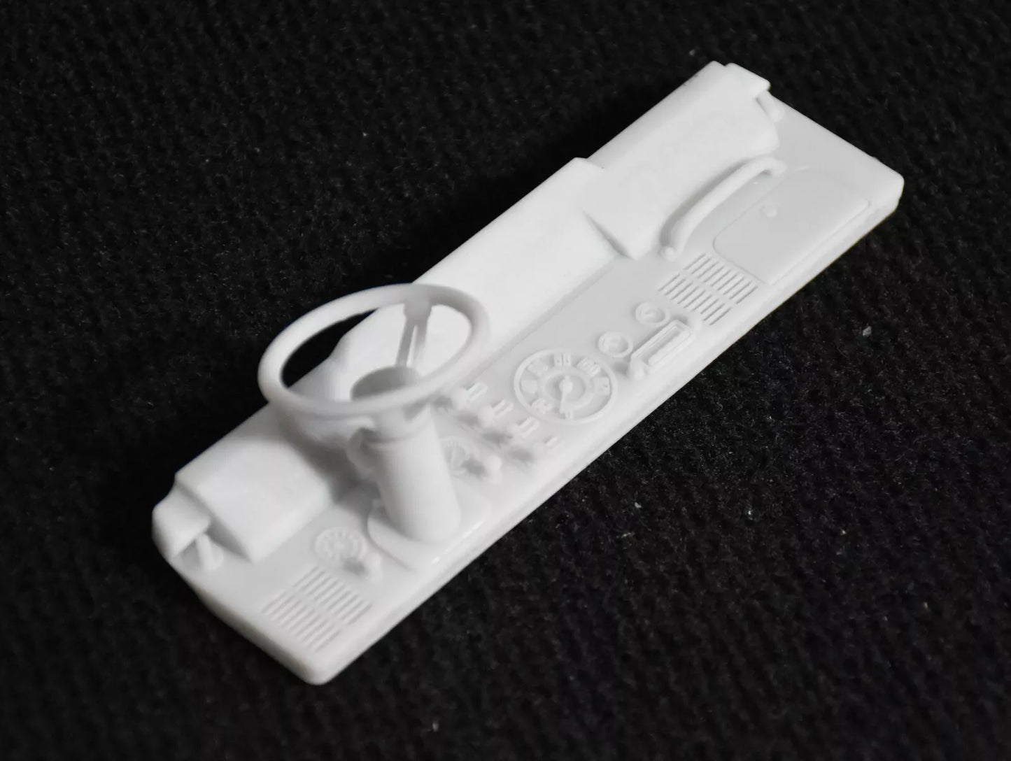 Tamiya 1/10 Jeep Wrangler YJ to CJ7 Conversion – Dashboard with Steering Wheel – Custom Resin Part (by Bolim RC Customs)