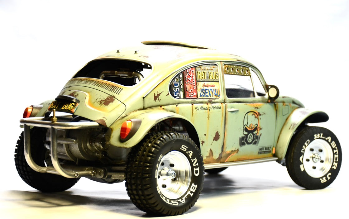 Tamiya Sand Scorcher 1/10 Custom Painted Body – Finished with Driver Figure (RAT BUG) - BOLIM RC CUSTOMS