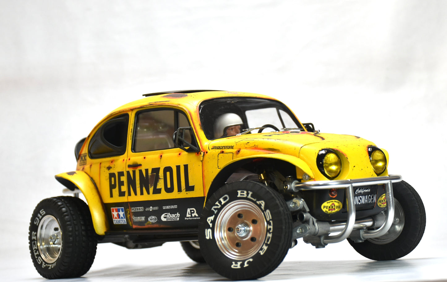 Tamiya Sand Scorcher 1/10 Custom Painted Body – Finished with Driver Figure (PENNSWAGEN)
