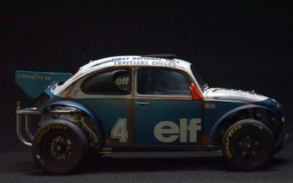 Tamiya Sand Scorcher 1/10 Custom Painted Body – Finished with Driver Figure (Tyrrell p34 tribute)