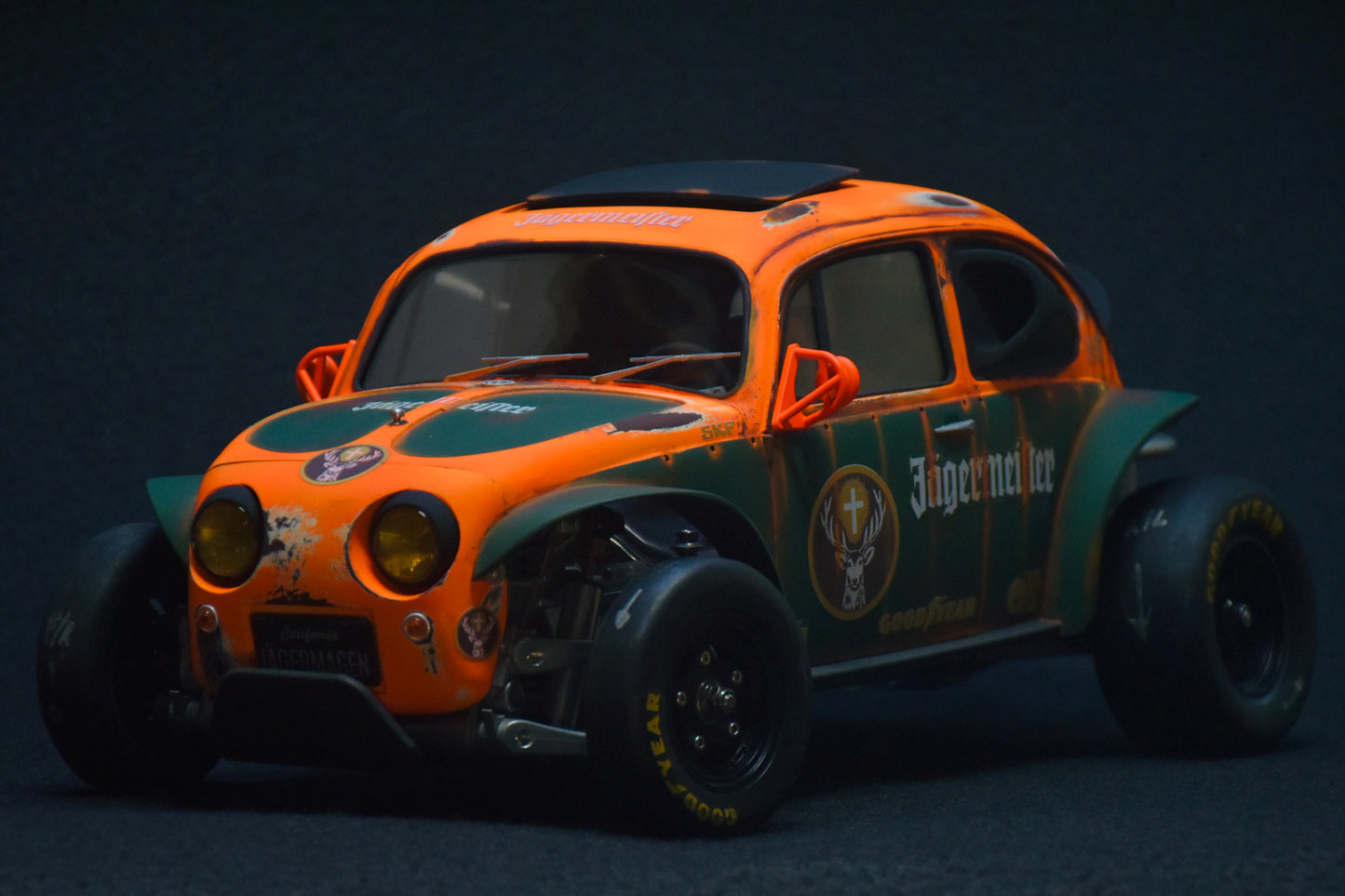 Tamiya Sand Scorcher 1/10 Custom Painted Body – Finished with Driver Figure (JAGERMAGEN)