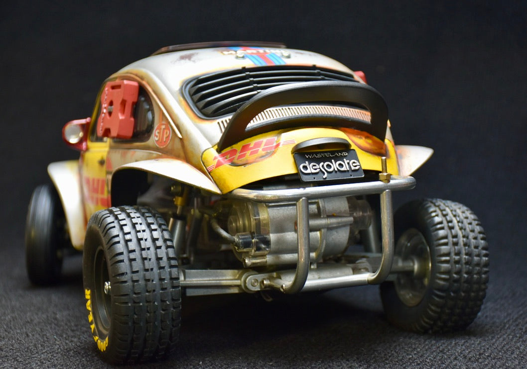Tamiya Sand Scorcher 1/10 Custom Painted Body – Finished with Driver Figure (DESOLATE)