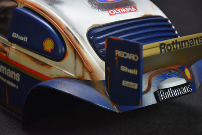 Tamiya BLITZER BEETLE 1/10 Custom Painted Body – Finished with Driver Figure (DAKAR ROTHMANS)
