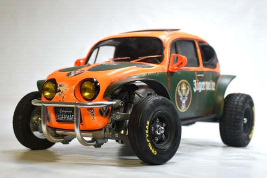 Tamiya Sand Scorcher 1/10 Custom Painted Body – Finished with Driver Figure (JAGERMAGEN)