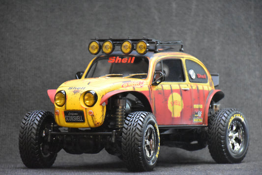 Custom-Built Tamiya CC-02 4WD Chassis with Sand Scorcher Body