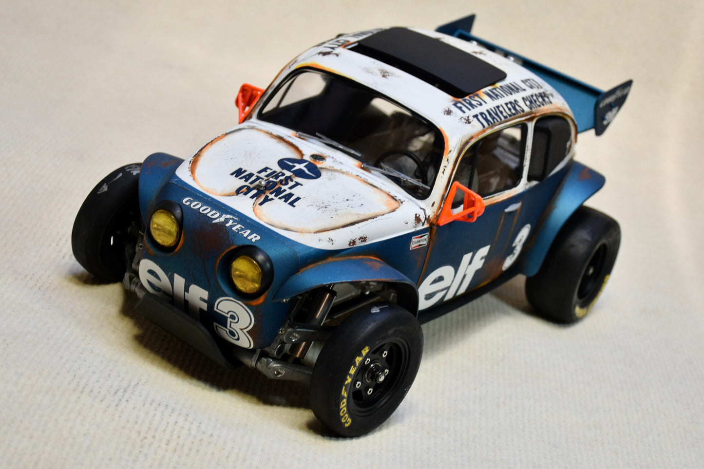 Tamiya Sand Scorcher 1/10 Custom Painted Body – Finished with Driver Figure (Tyrrell p34 tribute) - BOLIM RC CUSTOMS