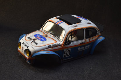 Tamiya Sand Scorcher 1/10 Custom Painted Body – Finished with Driver Figure (RATS MAN)