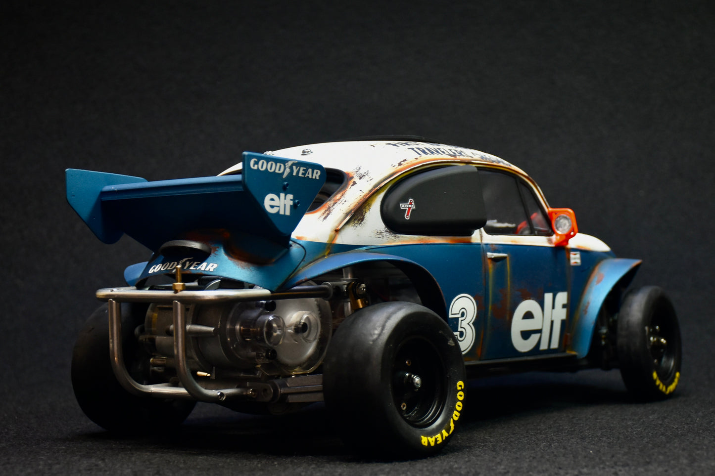 Tamiya Sand Scorcher 1/10 Custom Painted Body – Finished with Driver Figure (Tyrrell p34 tribute)