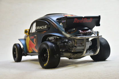 Tamiya Sand Scorcher 1/10 Custom Painted Body – Finished with Driver Figure (RED BUG) RED BULL LIVERY