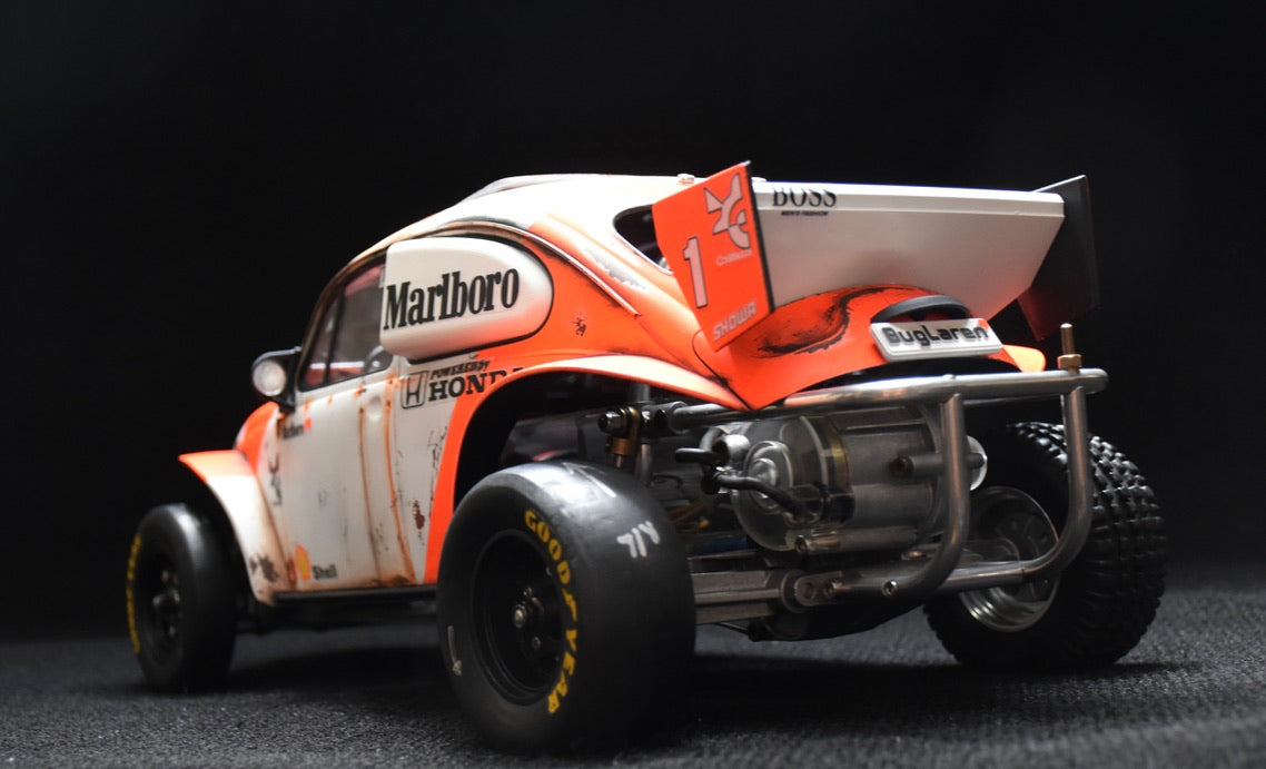 Tamiya Sand Scorcher 1/10 Custom Painted Body – Finished with Driver Figure (BUGLAREN)