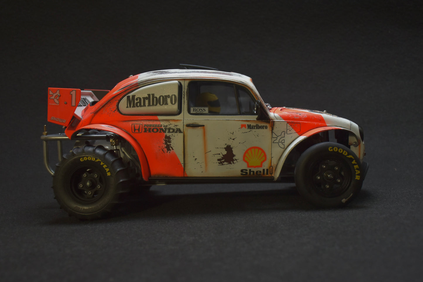 Tamiya Sand Scorcher 1/10 Custom Painted Body – Finished with Driver Figure (BUGLAREN)