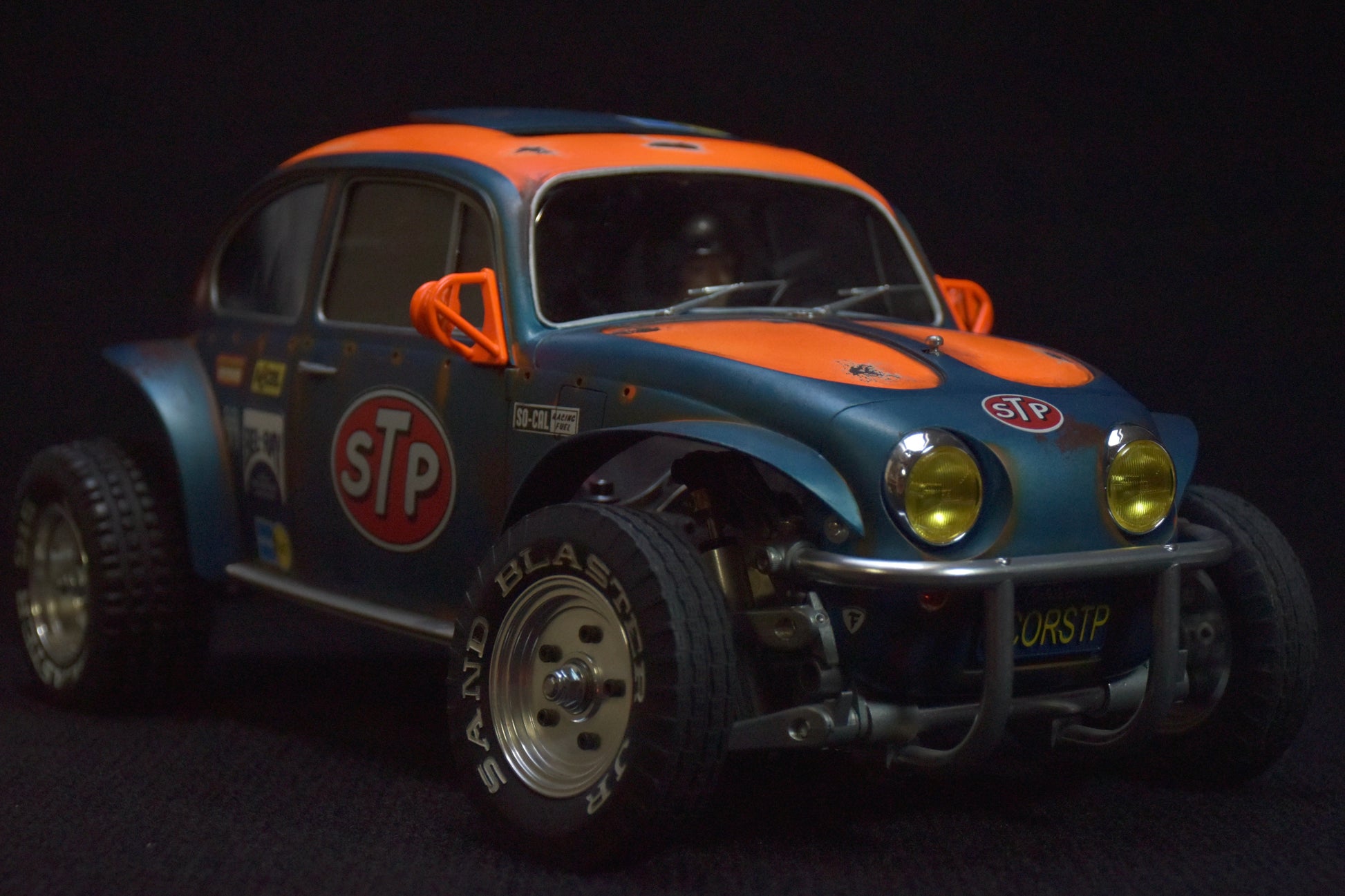 Tamiya Sand Scorcher 1/10 Custom Painted Body – Finished with Driver Figure (SCORSTP v1) - BOLIM RC CUSTOMS
