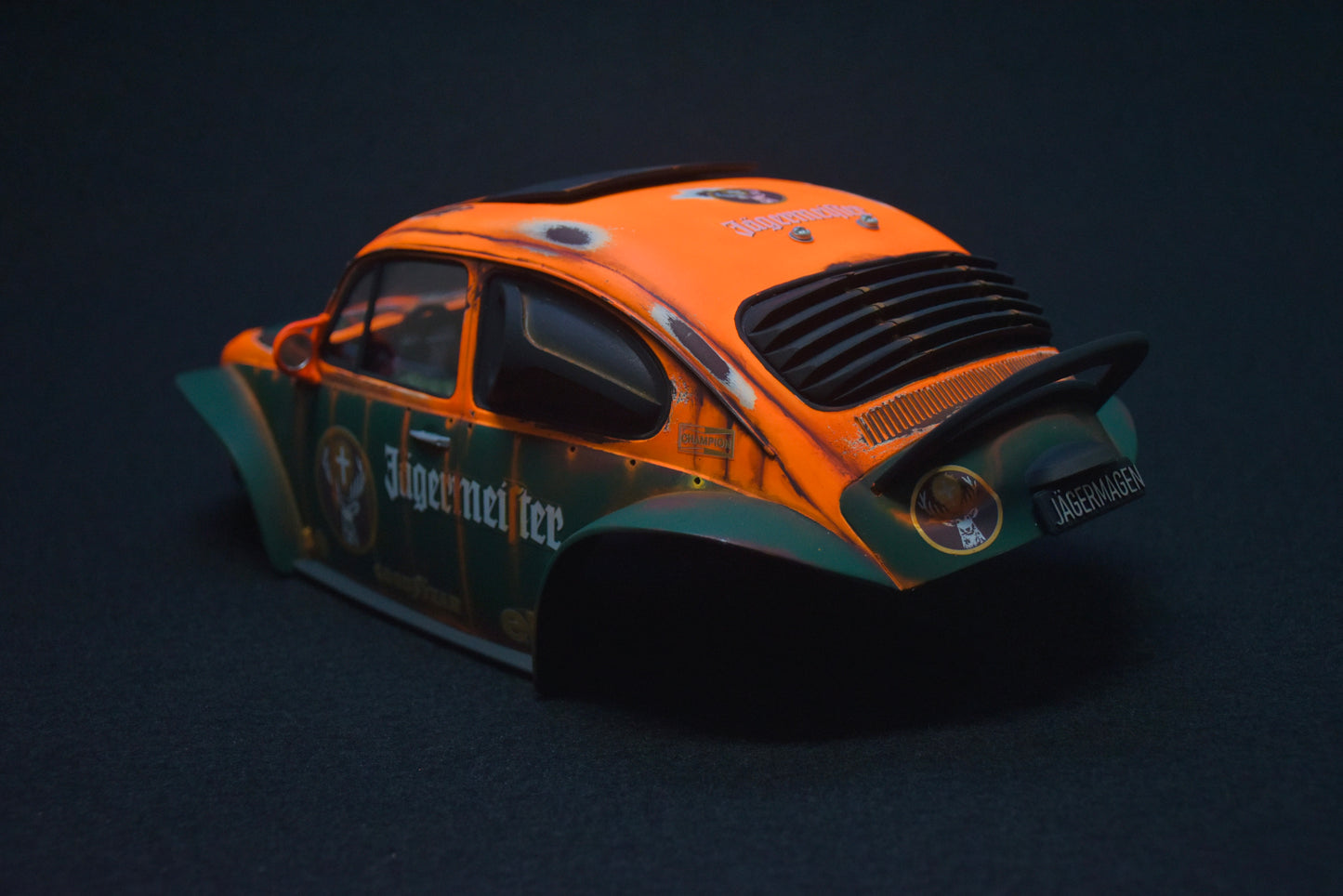 Tamiya Sand Scorcher 1/10 Custom Painted Body – Finished with Driver Figure (JAGERMAGEN)