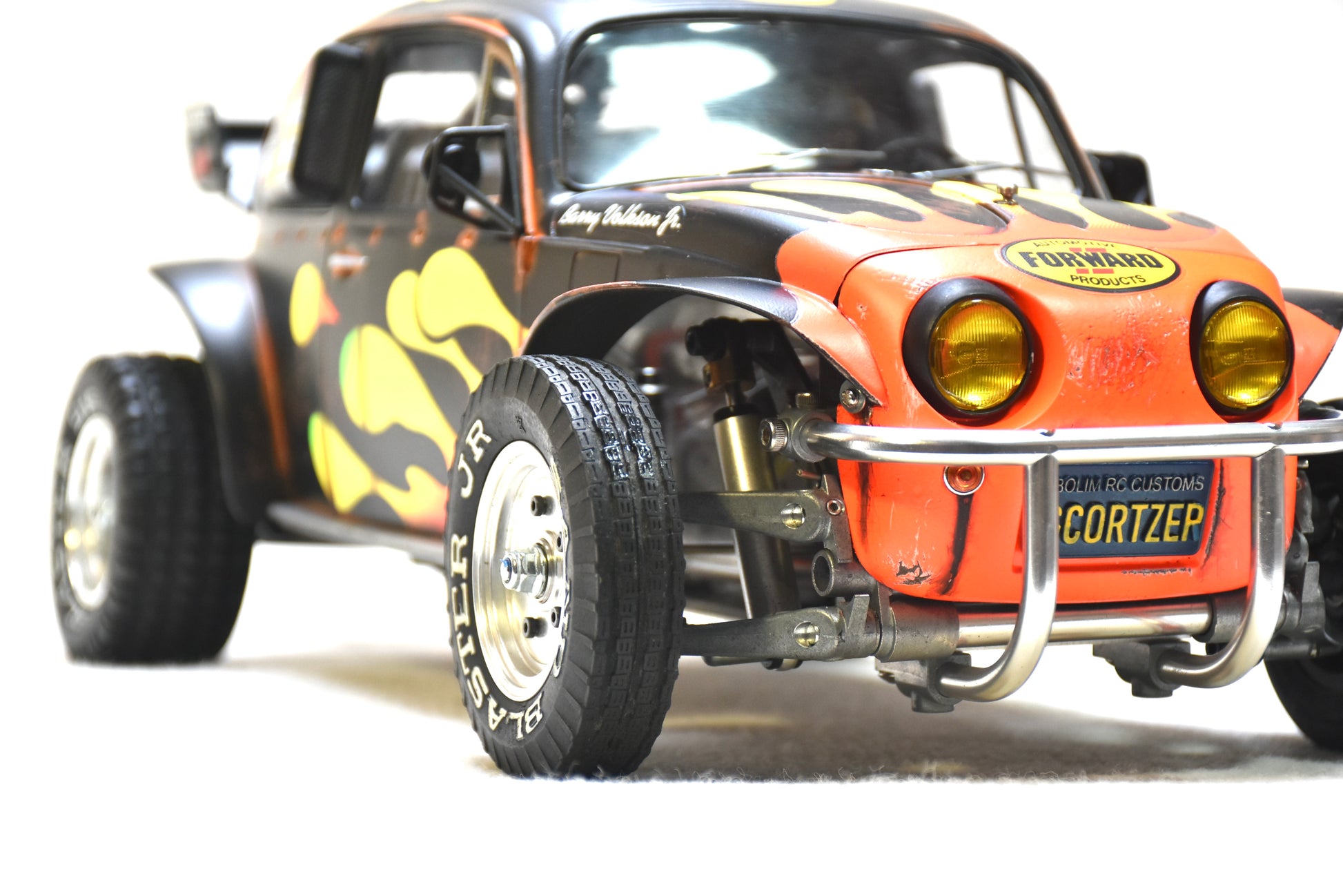 Tamiya Sand Scorcher 1/10 Custom Painted Body – Finished with Driver Figure (SCORTZER) - BOLIM RC CUSTOMS