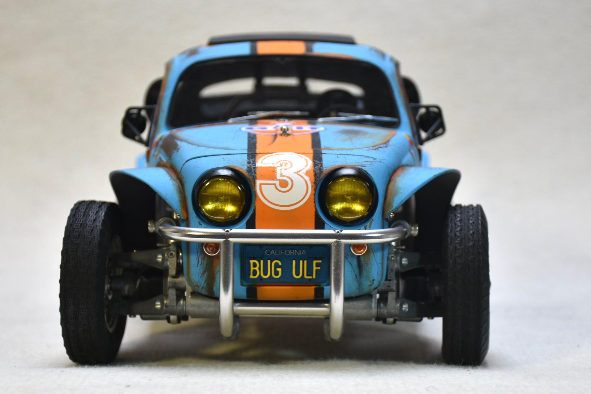 Tamiya Sand Scorcher 1/10 Custom Painted Body – Finished with Driver Figure (BUGULF) - BOLIM RC CUSTOMS