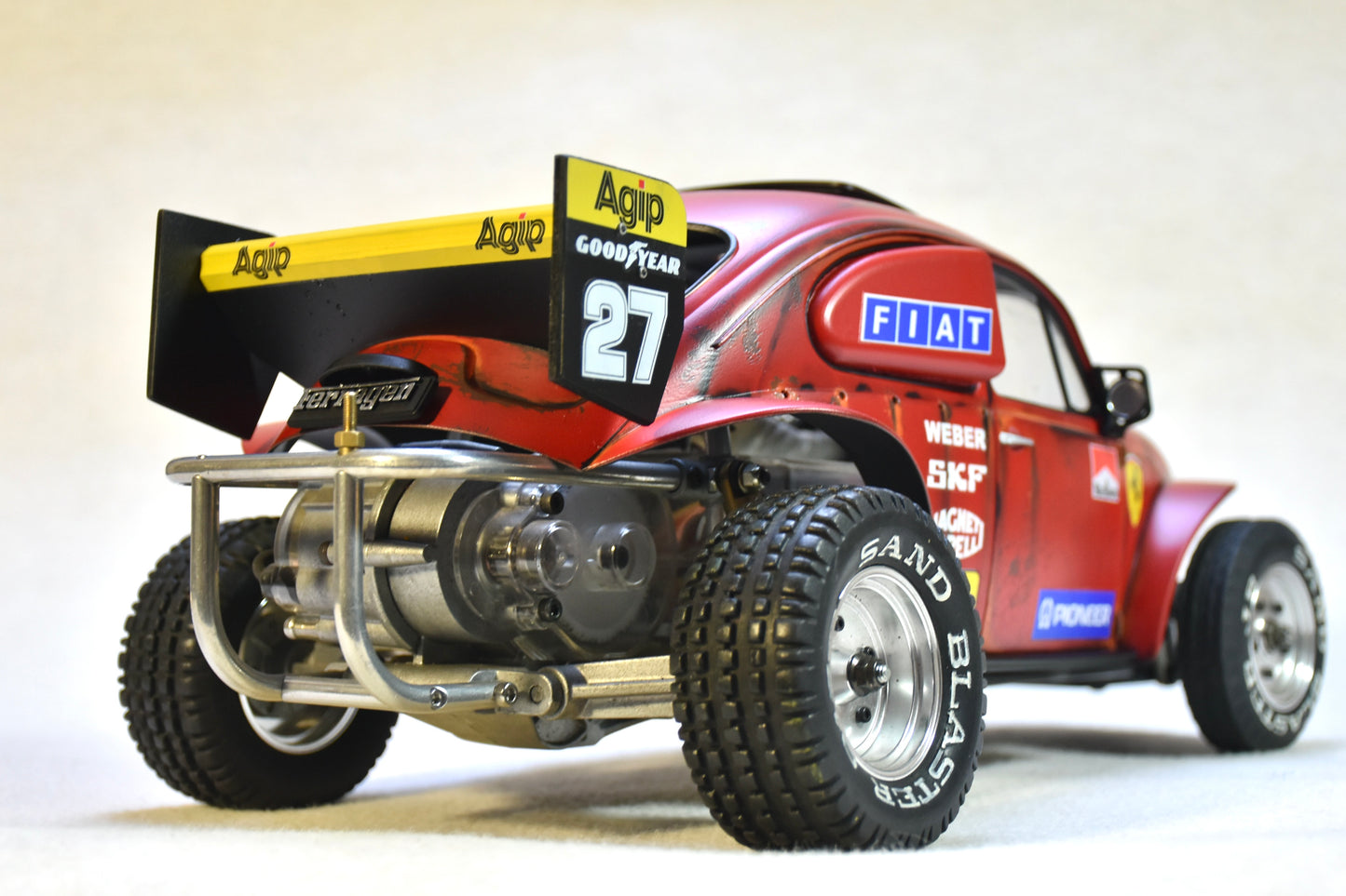 Tamiya Sand Scorcher 1/10 Custom Painted Body – Finished with Driver Figure (Ferragen2) - BOLIM RC CUSTOMS