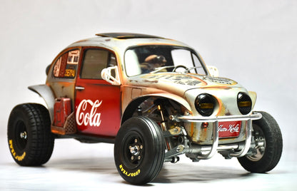 Tamiya Sand Scorcher 1/10 Custom Painted Body – Finished with Driver Figure (JUNKOLA)