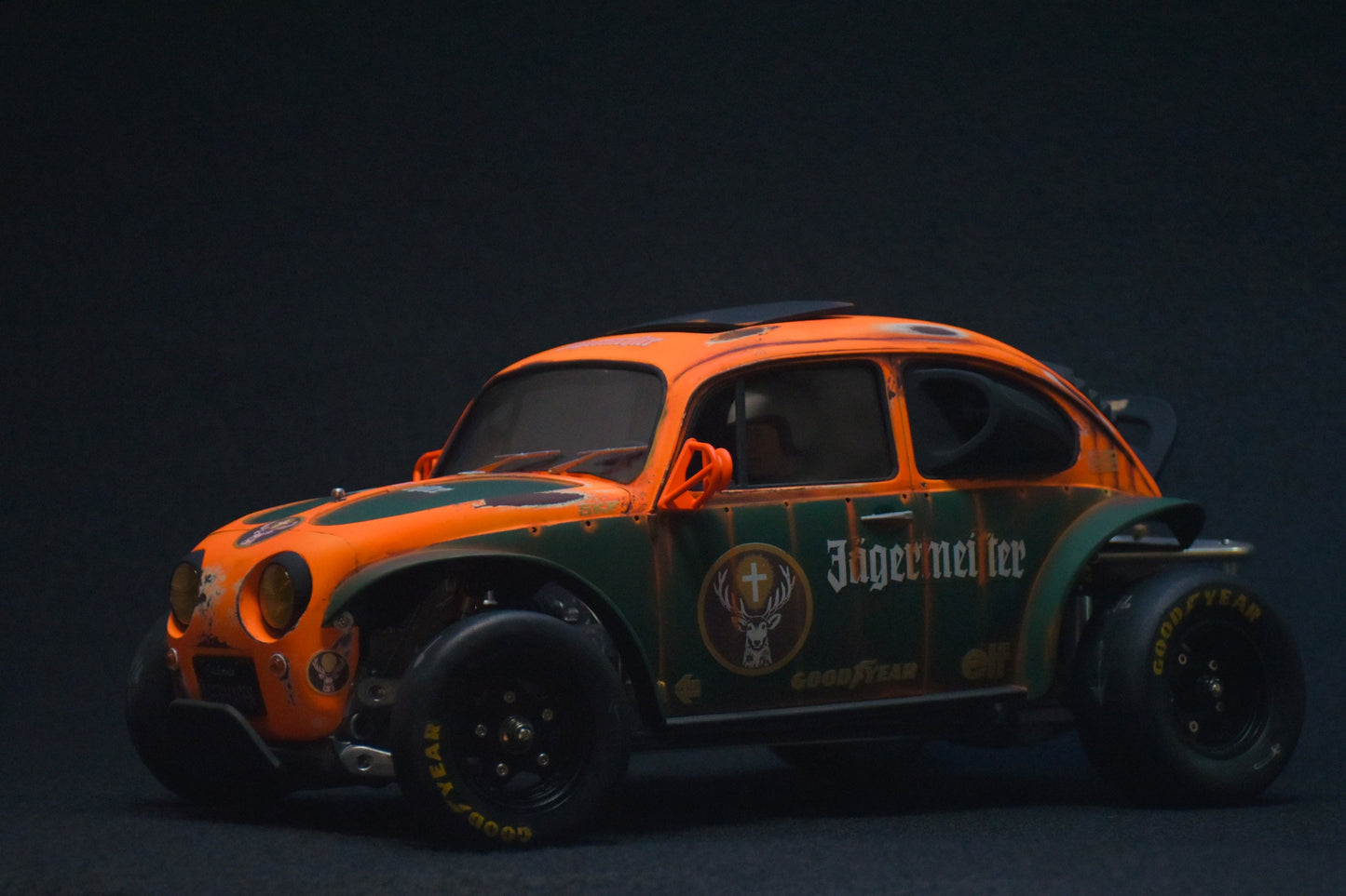 Tamiya Sand Scorcher 1/10 Custom Painted Body – Finished with Driver Figure (JAGERMAGEN)