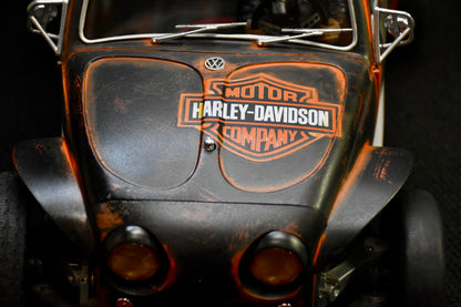 Tamiya Sand Scorcher 1/10 Custom Painted Body – Finished with Driver Figure (HARLEYWAGEN)