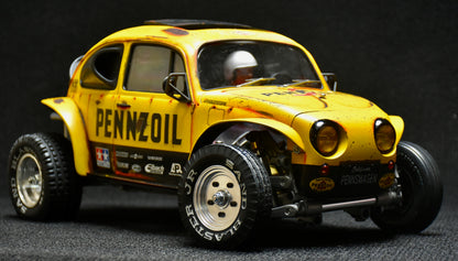 Tamiya Sand Scorcher 1/10 Custom Painted Body – Finished with Driver Figure (PENNSWAGEN)