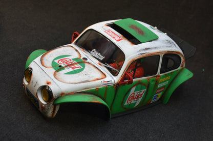 Tamiya Sand Scorcher 1/10 Custom Painted Body – Finished with Driver Figure (CASBUG)