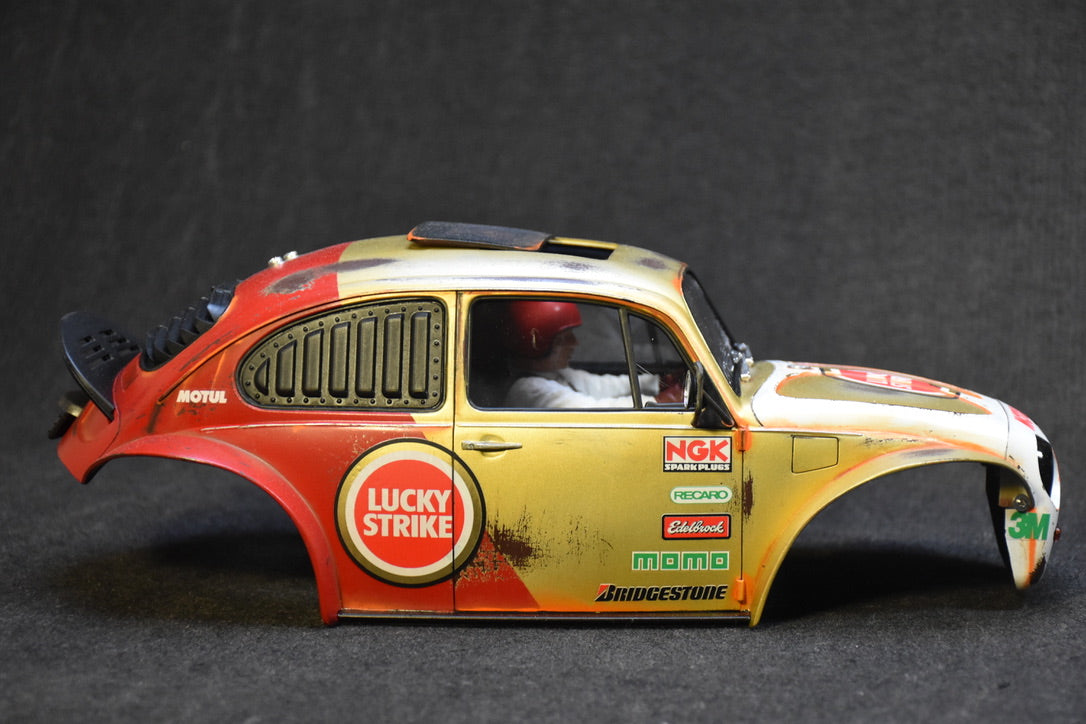 Tamiya Sand Scorcher 1/10 Custom Painted Body – Finished with Driver Figure (VOLKSTRIKE v2) - BOLIM RC CUSTOMS