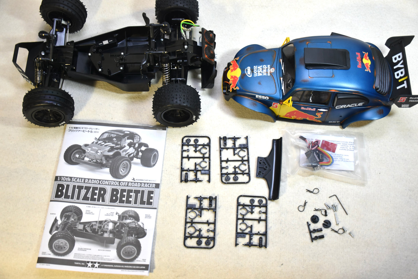 REDBUG  - Custom-Built Tamiya Blitzer Beetle – 1/10 RC Buggy (RED BULL LIVERY)