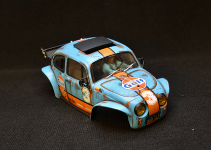 Tamiya Sand Scorcher 1/10 Custom Painted Body – Finished with Driver Figure (BUGULF)