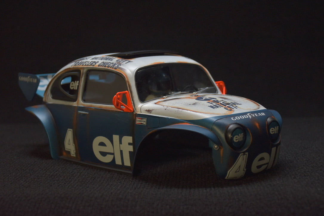 Tamiya Sand Scorcher 1/10 Custom Painted Body – Finished with Driver Figure (Tyrrell p34 tribute)