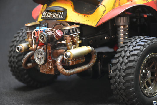 Custom-Built Tamiya CC-02 4WD Chassis with Sand Scorcher Body