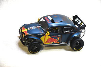 Tamiya Sand Scorcher 1/10 Custom Painted Body – Finished with Driver Figure (RED BUG) RED BULL LIVERY