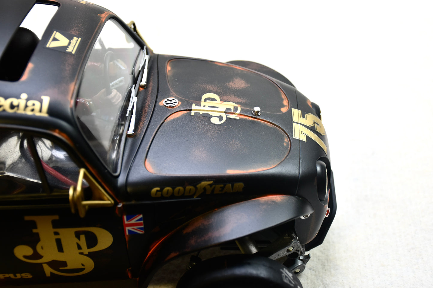 Tamiya Sand Scorcher 1/10 Custom Painted Body – Finished with Driver Figure (JPScorcher)