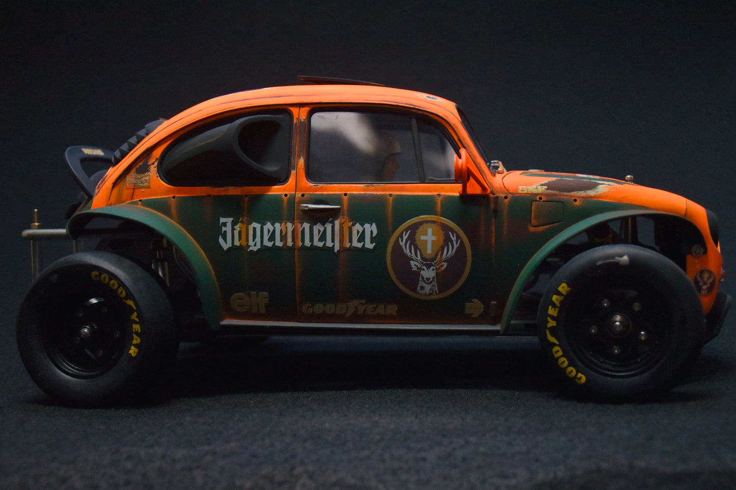 Tamiya Sand Scorcher 1/10 Custom Painted Body – Finished with Driver Figure (JAGERMAGEN)
