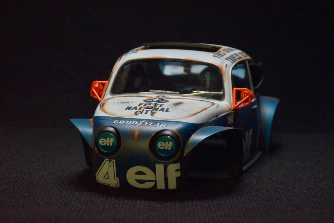 Tamiya Sand Scorcher 1/10 Custom Painted Body – Finished with Driver Figure (Tyrrell p34 tribute)