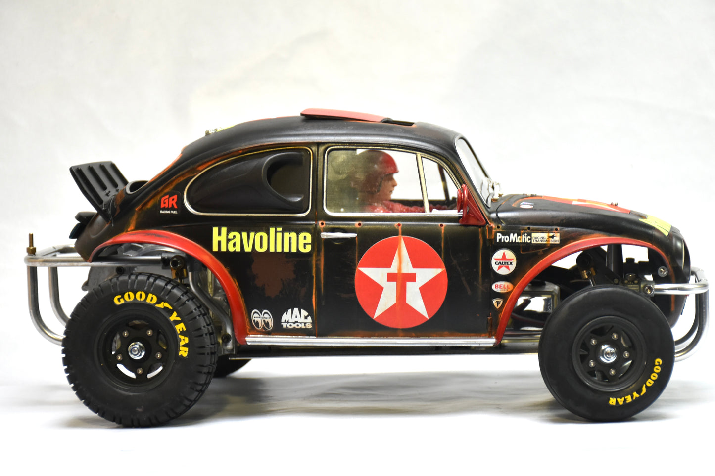 Tamiya Sand Scorcher 1/10 Custom Painted Body – Finished with Driver Figure (BUGXACO)