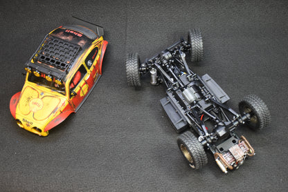 Custom-Built Tamiya CC-02 4WD Chassis with Sand Scorcher Body