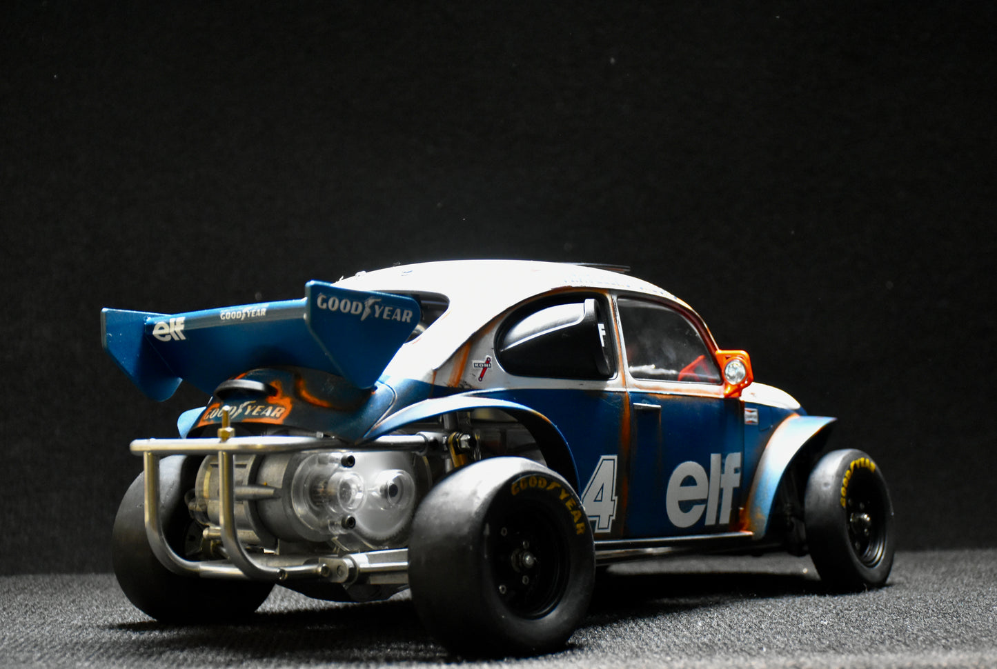 Tamiya Sand Scorcher 1/10 Custom Painted Body – Finished with Driver Figure (Tyrrell p34 tribute)