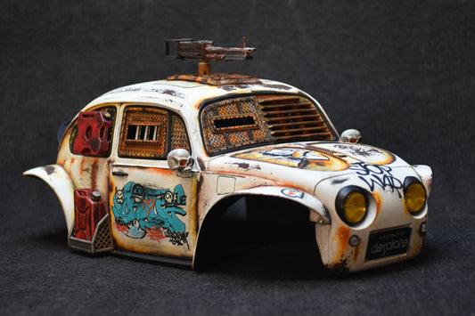 Tamiya Sand Scorcher 1/10 Custom Painted Body – Finished with Driver Figure (DYSTOPIC) - BOLIM RC CUSTOMS