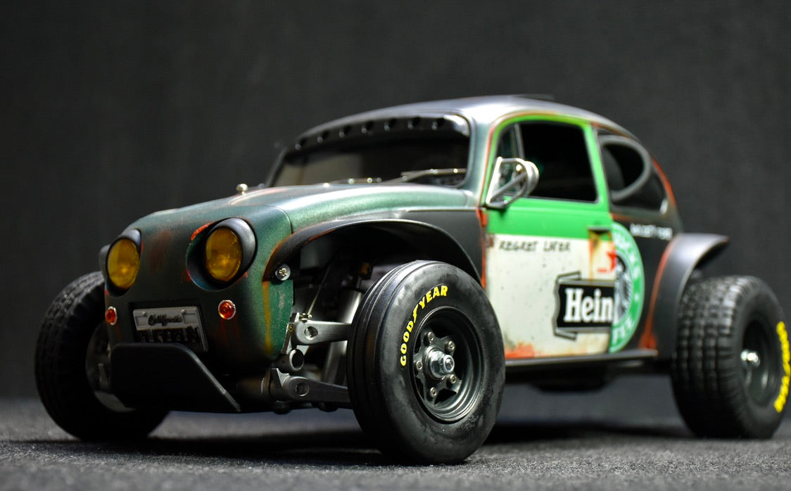 Tamiya Sand Scorcher 1/10 Custom Painted Body – Finished with Driver Figure (BUGOBLIN)