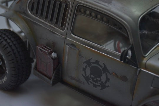 Tamiya Sand Scorcher 1/10 Custom Painted Body – Finished with Driver Figure (DYSTOPIC)