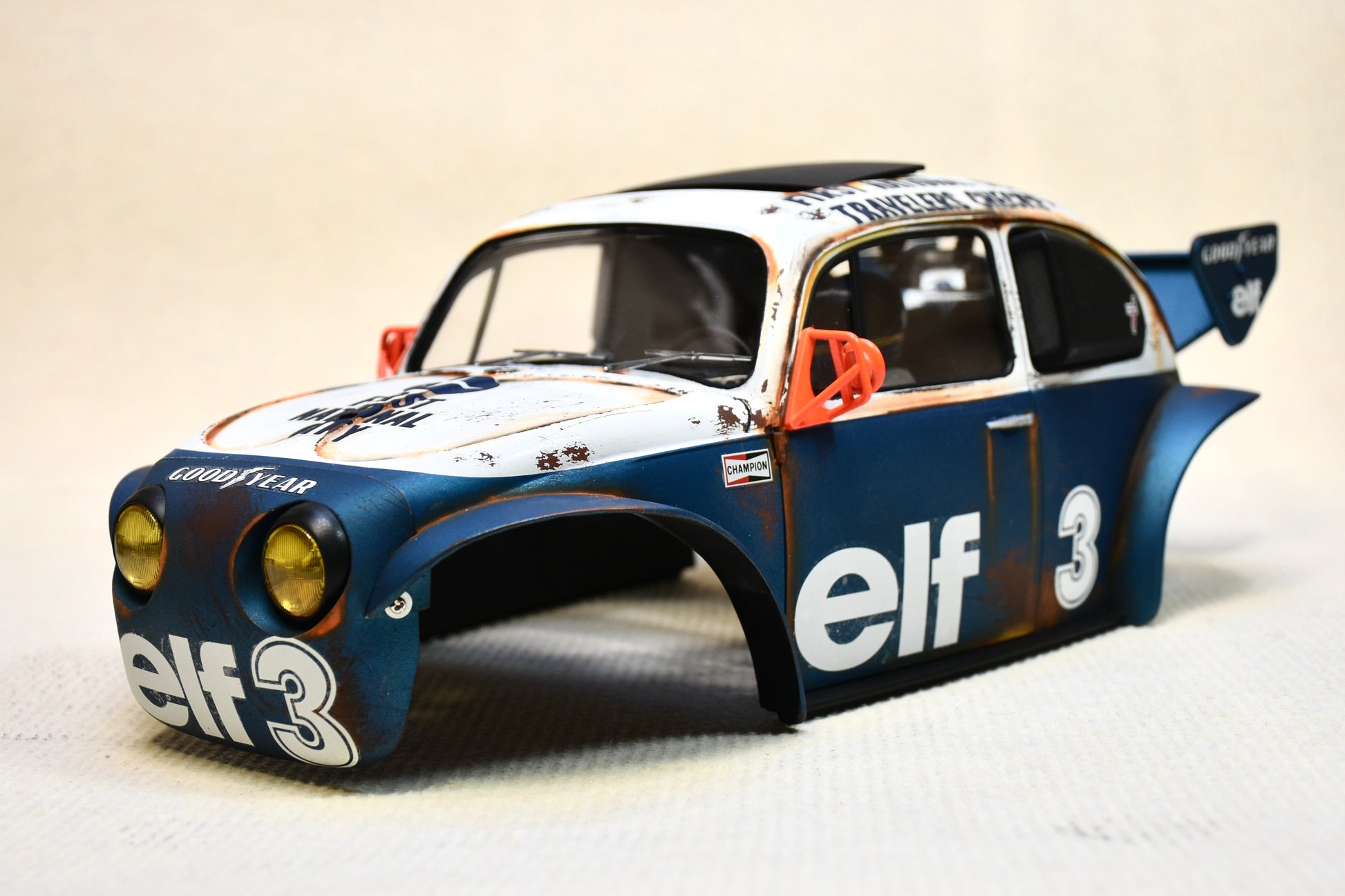 Tamiya Sand Scorcher 1/10 Custom Painted Body – Finished with Driver Figure (Tyrrell p34 tribute) - BOLIM RC CUSTOMS